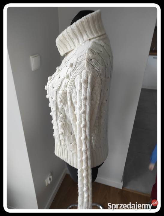 Rozpinany sweter golf akryl wełna 40 L George Płock sprzedam
