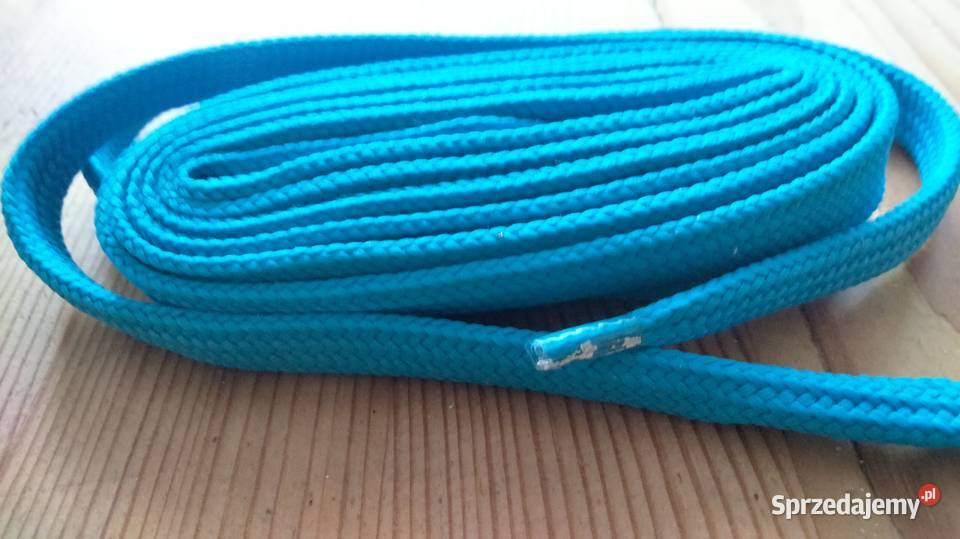Sznurowadła płaskie długość 140 kolor niebieski Ostrów Wielkopolski