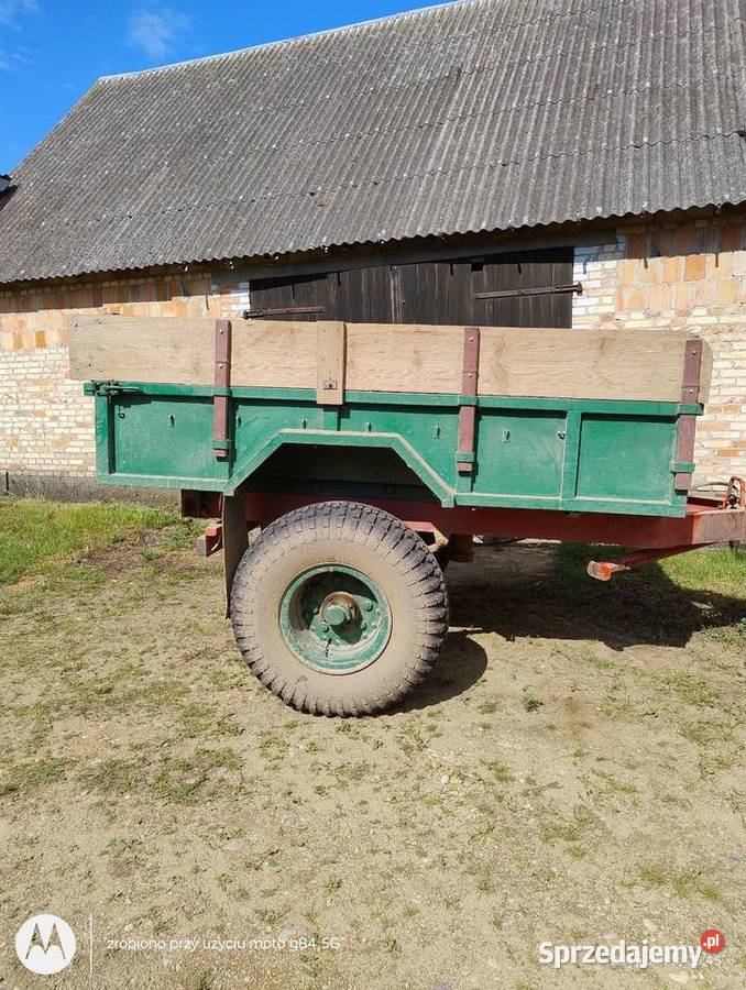 Przyczepka wywrotka jednoosiowa Mońki