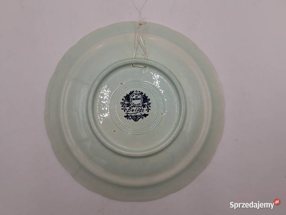 Delfts talerz ozdobny wiatrak Royal Sphinx Porcelana i szkło