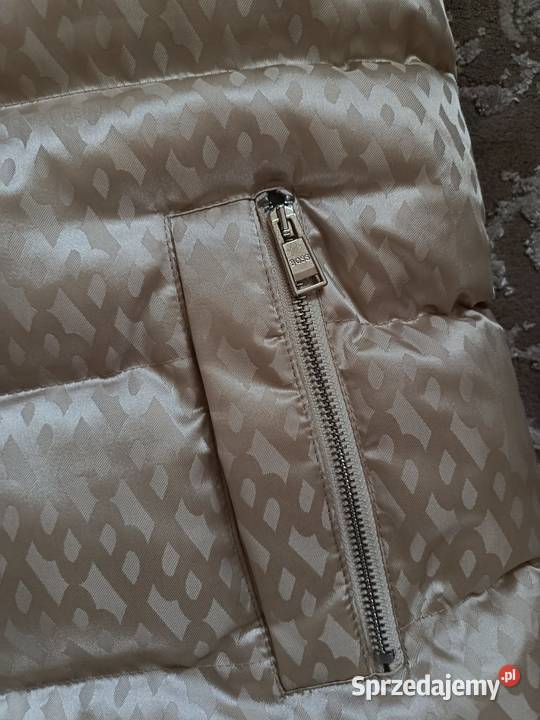 Bezrękawnik BOSS Vest najnowszy trend kolor ecru Hugo Boss podlaskie Białystok