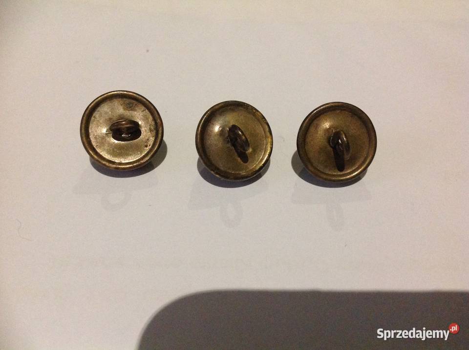 Stare Guziki Guzy Metalowe 3 Nowa Sól