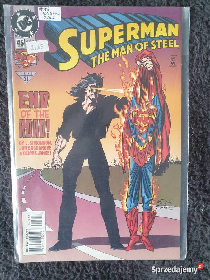 Superman The Man Of Steel 6 komiksów DC USA Rok wydania 1993 Gdynia