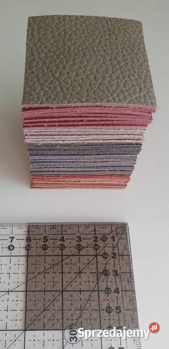 Skóra Kwadrat 6 x 6 50 sztuk Licowa Włoska Mix Gdańsk