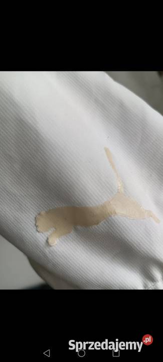 Kurtka Puma wiatrówka biała zasuwana na zamek podkarpackie Krosno