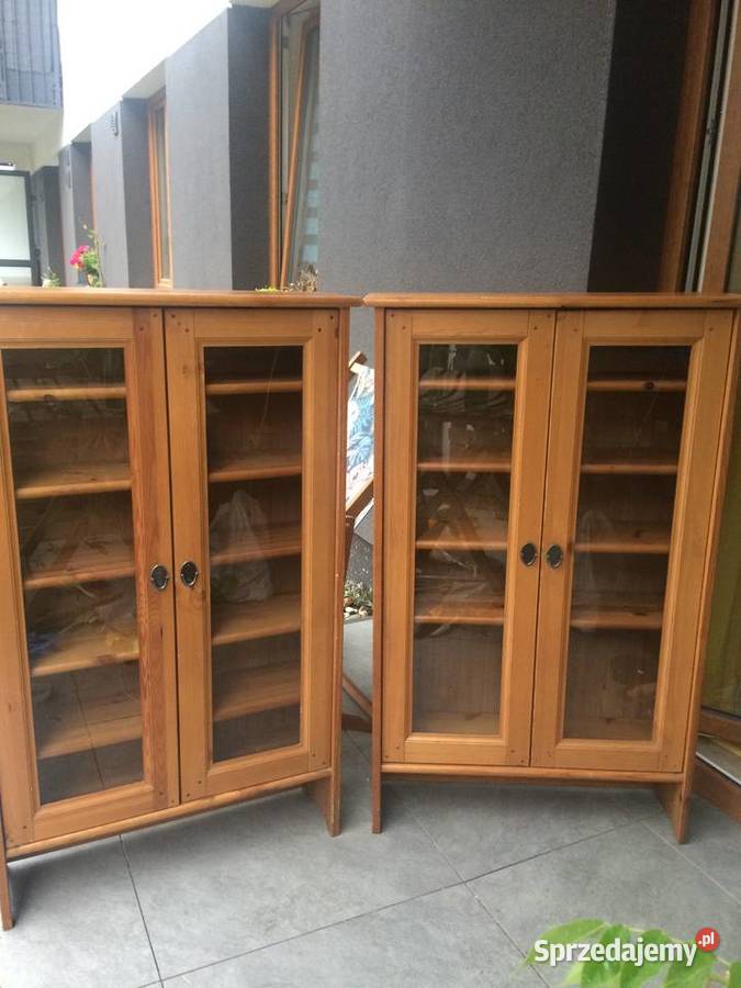 Przeszklone regały Leksvik IKEA Warszawa