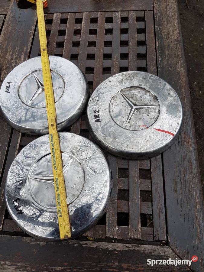 6 Kołpaki chrom stary zabytkowy MercedesOryginał zachodniopomorskie Barlinek