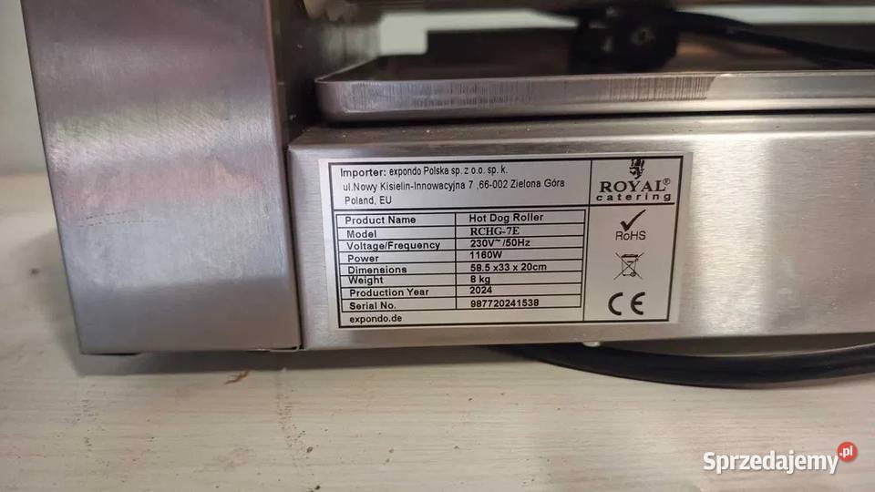 Grill rolkowy 7 rolek gastro sklep ROYAL Łódź