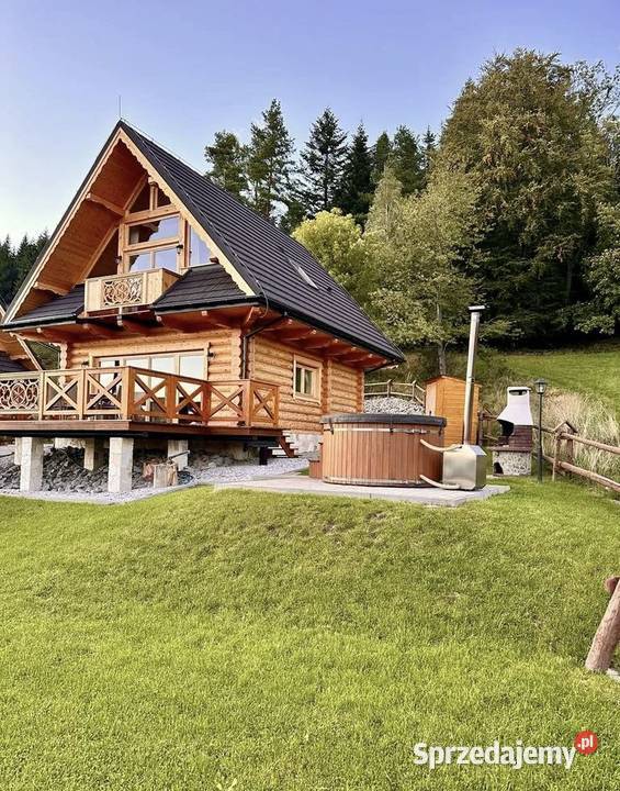 Domek w górach na wynajem JACUZZI Widok na babią małopolskie Zawoja