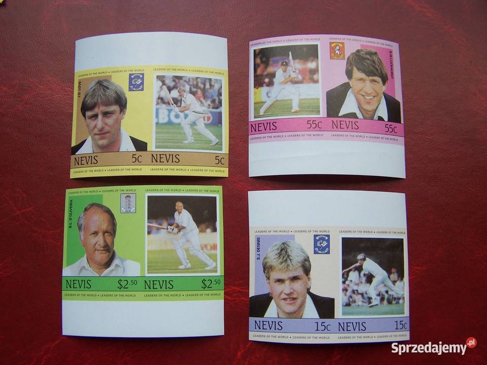 Nevis 1984 MNH cięte Sport Krykiet Gracze