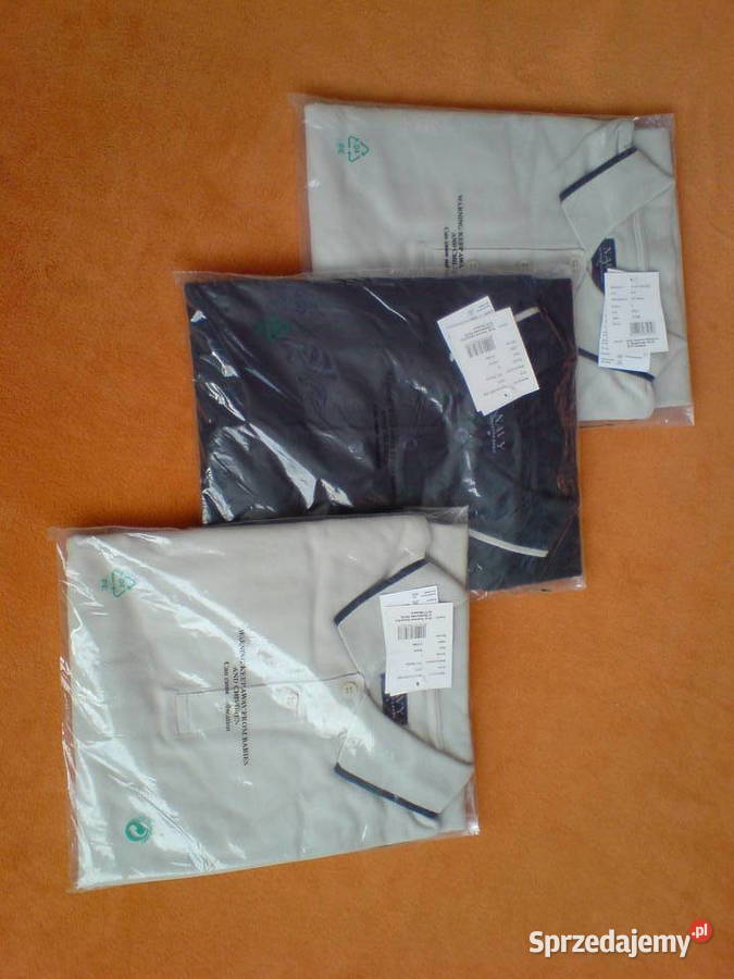 NOWE koszulki polo firmy NAVY z długim rękawem Rozmiar L