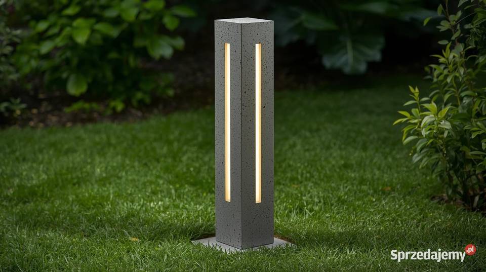 Lampa ogrodowa betonowa słupek podświetlenie LED Ostrzeszów sprzedam