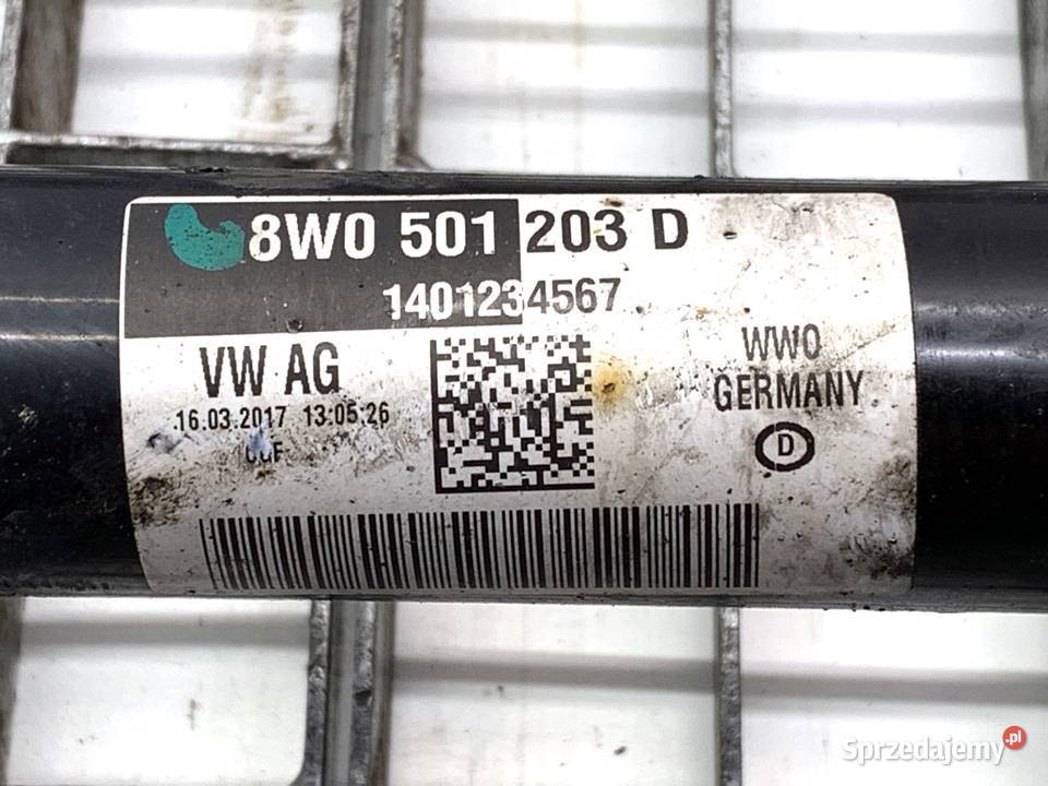 PÓŁOŚ LEWY TYŁ AUDI A4 B9 8W0501203D 20 190 sprzedam