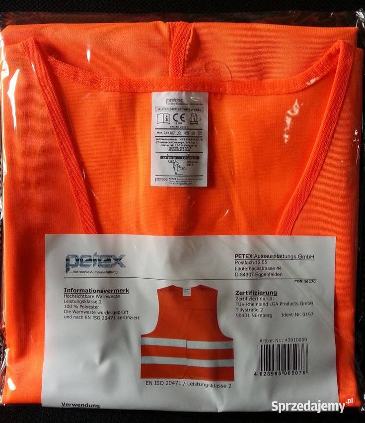 Kamizelka odblaskowa Powerfix XXXL 130 klatka Stare Zakole sprzedam