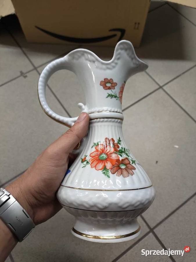 Dzbanek karafka Porcelana Chodzież złocenia Porcelana i szkło Babienica