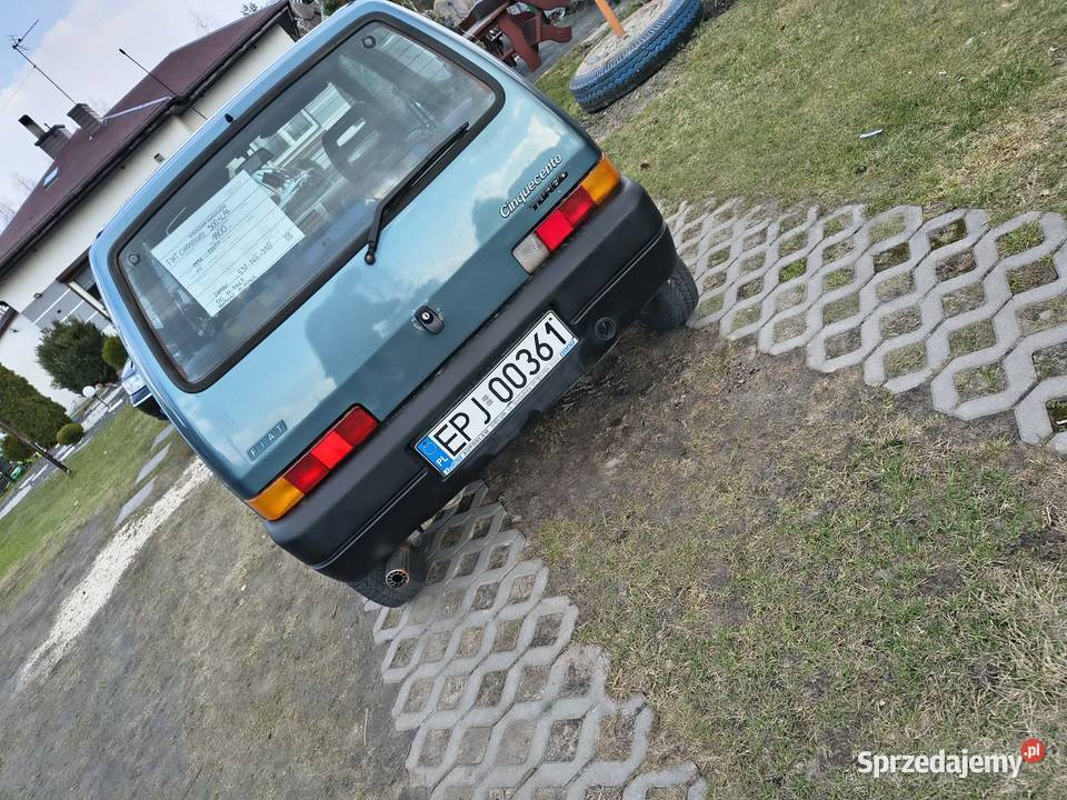 Fiat Cinquecento 900 LPG Ekonomiczny na dojazdy nieuszkodzony łódzkie Szczerców
