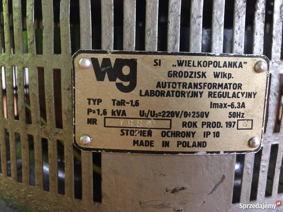Autotransformator laboratoryjny TaR16 0250V 63A śląskie