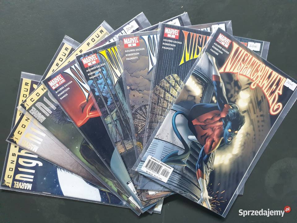 Nightcrawler 8 oryginalnych komiksów Marvel USA Komiksy Gdynia