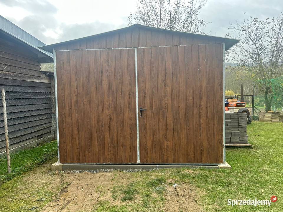 Garaż Blaszany DREWNOPODOBNY 3x5 Blaszak ESSTAL Tarnobrzeg