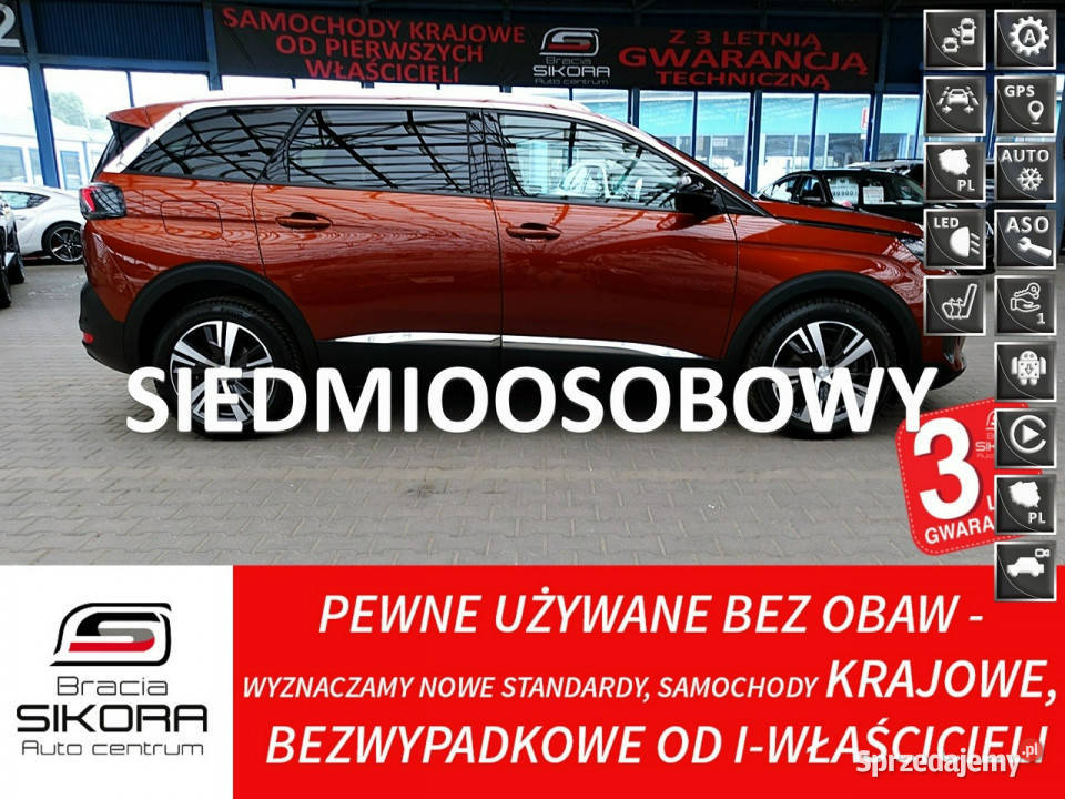Peugeot 5008 20HDi 177 7osób ALLURE LedNaviACC asystent pasa ruchu śląskie