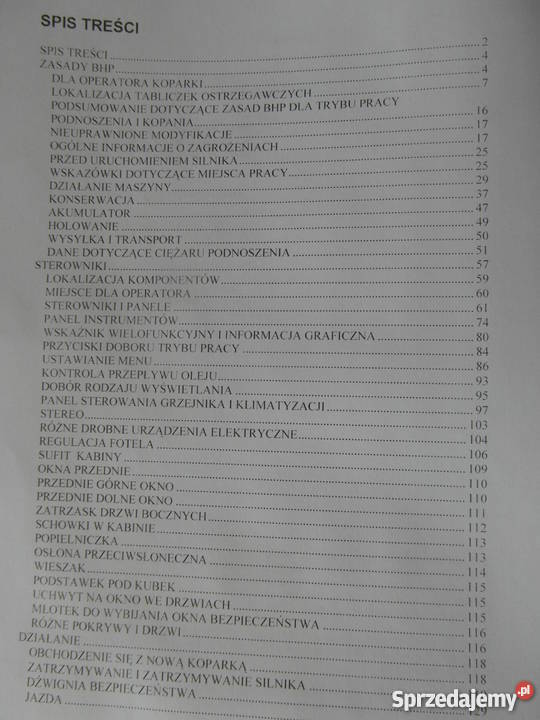 dtr instrukcja obsługi daewoo doosan DX340LC3 i Pozostałe