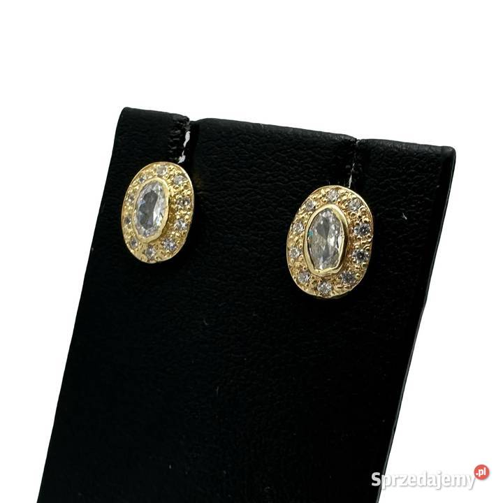 Nowe złote kolczyki pr 585 153g Elbląg