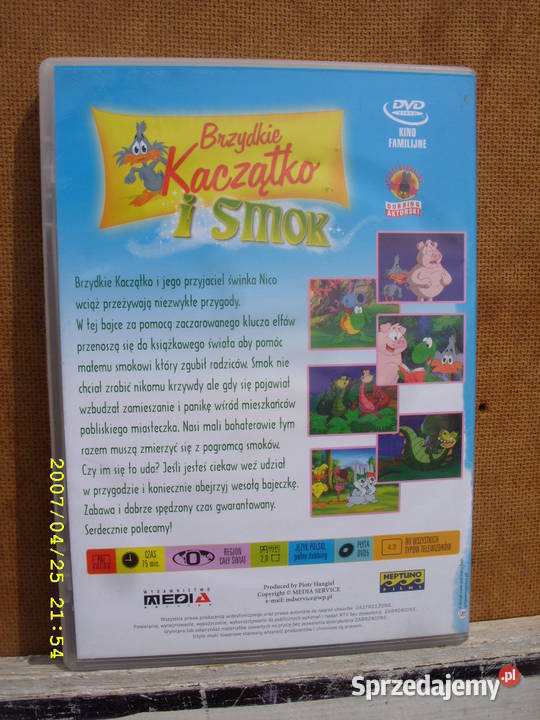 BAJKI na DVD KOT W BUTACH I BRZYDKIE KACZATKO 3 dla dzieci Wołów
