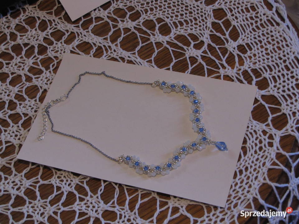 Komplet koralikowy rękodzieło Pruchnik sprzedam