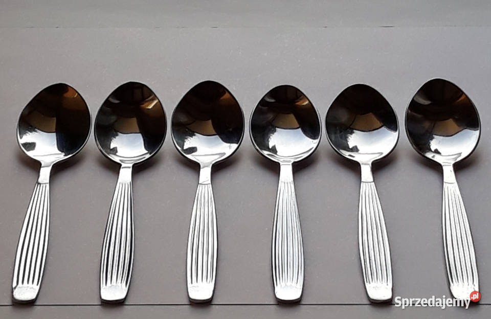 Łyżeczki do herbaty 2 PASECZKI PASKI Gerlach PRL Dąbrowa Górnicza