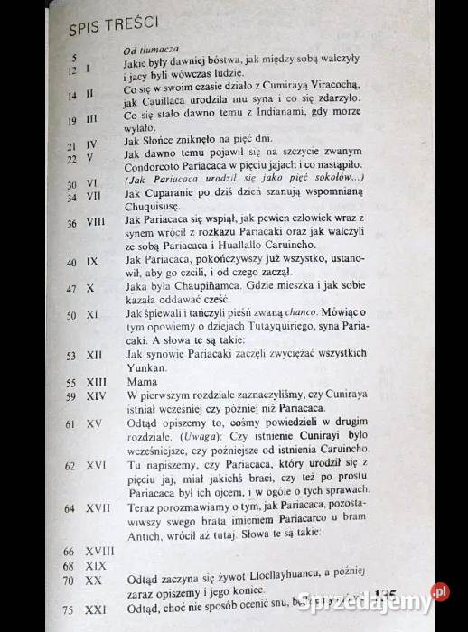 Bogowie i ludzie z Huarochir Jos Mara Arguedas Chełm