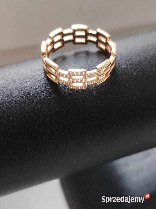 Obrączka z dodatkiem cyrkoni Stal chirurgiczna Łódź