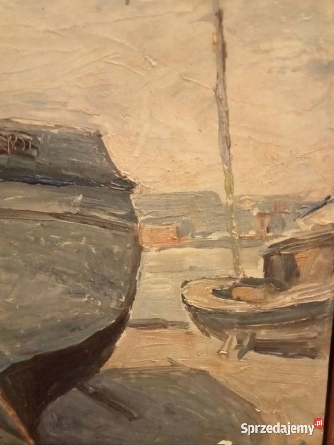 Marina Obraz olejny sygnowany do XXw Sygnatura Grójec
