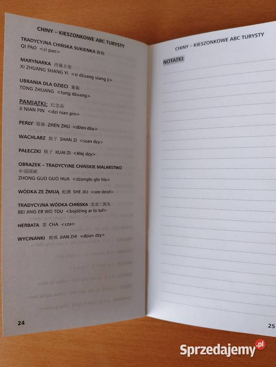 CHINY Kieszonkowe ABC Turysty mini poradnik Złotniki sprzedam
