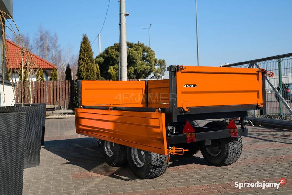 Przyczepa rolnicza dwuosiowa 25T z kiprem Tajęcina