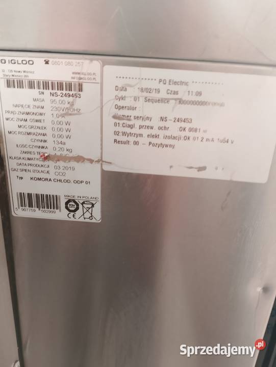 SCHŁADZARKA DO ODPADÓW IGLOO ODP 01 Wrocław