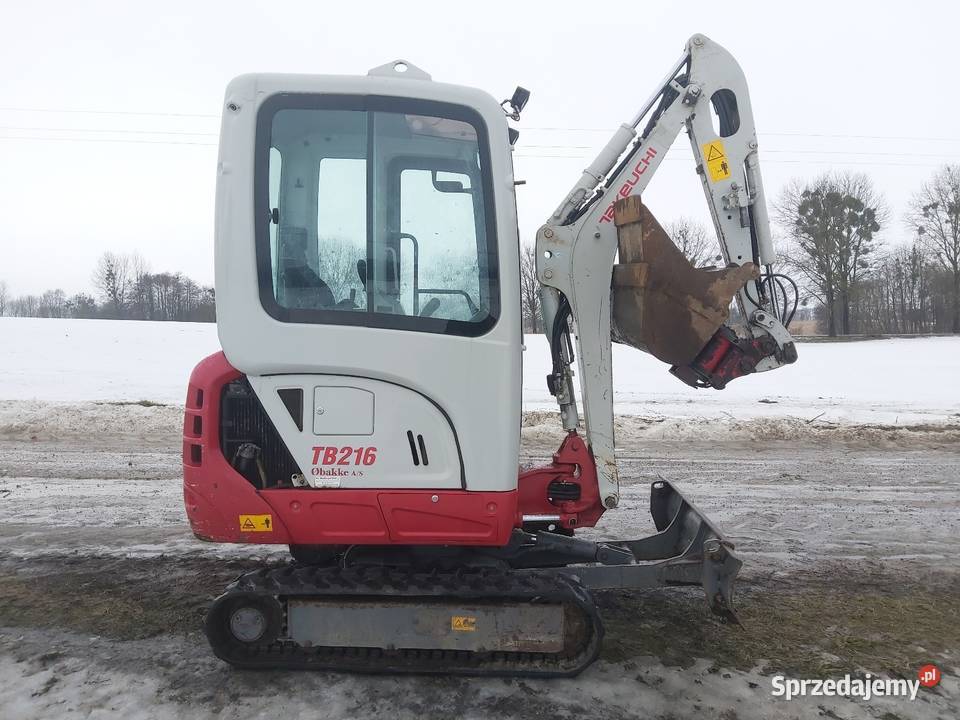 Minikoparka Takeuchi TB 216 prod 2015 Koparki Jabłonowo Pomorskie