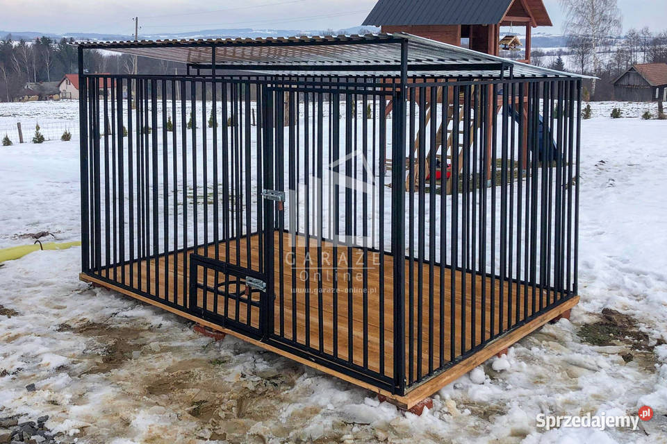 Kojec Psów 3x2m Drewniana podłoga Uchwyt na lubuskie sprzedam