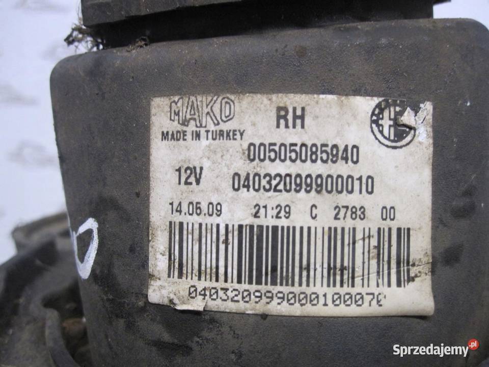 ALFA ROMEO MITO 09r halogen prawy 00505085940 Światła do jazdy dziennej DRL świętokrzyskie sprzedam