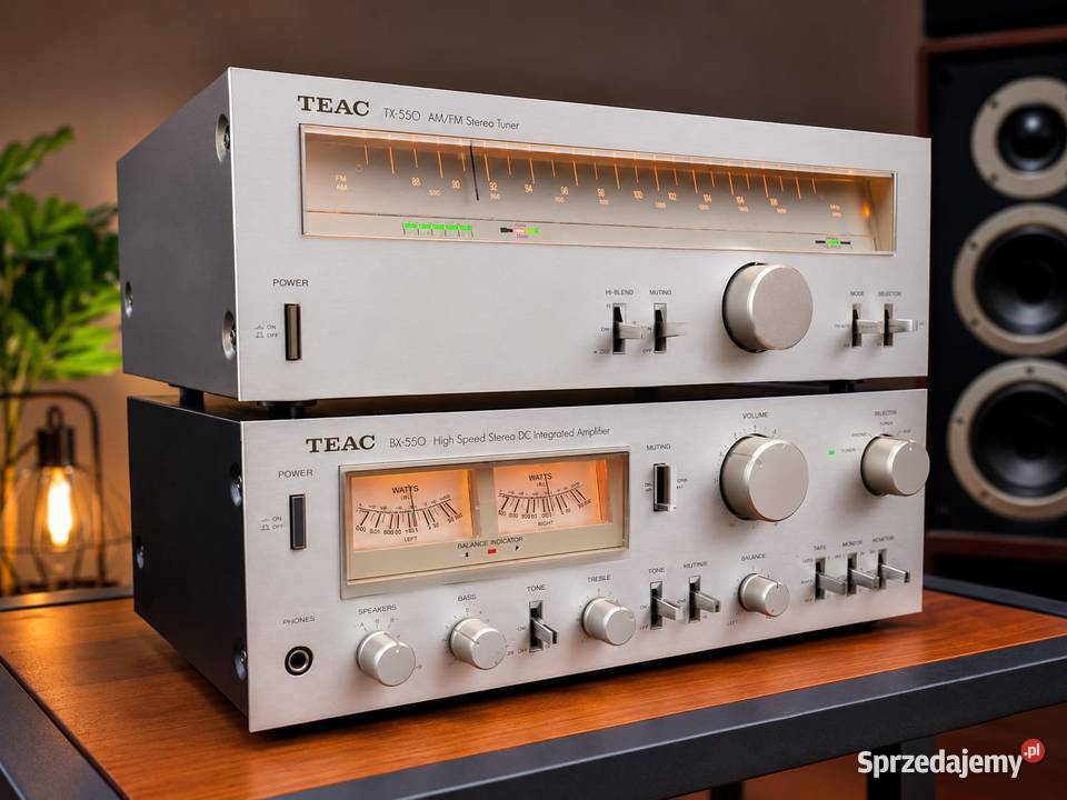 Piękny zestaw zmacniacz radio Vintage TEAC Chorzelów