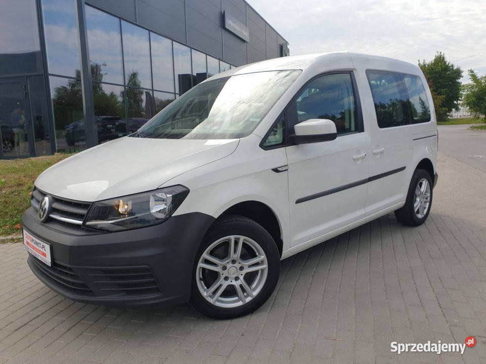 Volkswagen Caddy, 2019r. 2.0 TDi 75KM * 5 miejsc * FV23% * Salon PL * Temp…