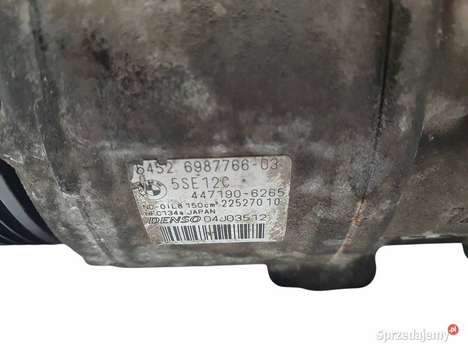 SPRĘŻARKA KLIMATYZACJI BMW E87 E90 E91 20 D osobowe Części samochodowe