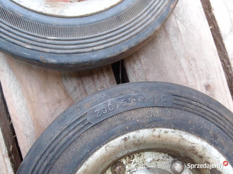 Koła 20050100 Gumowo Metalowe Pełne Continental Narzędzia Łódź