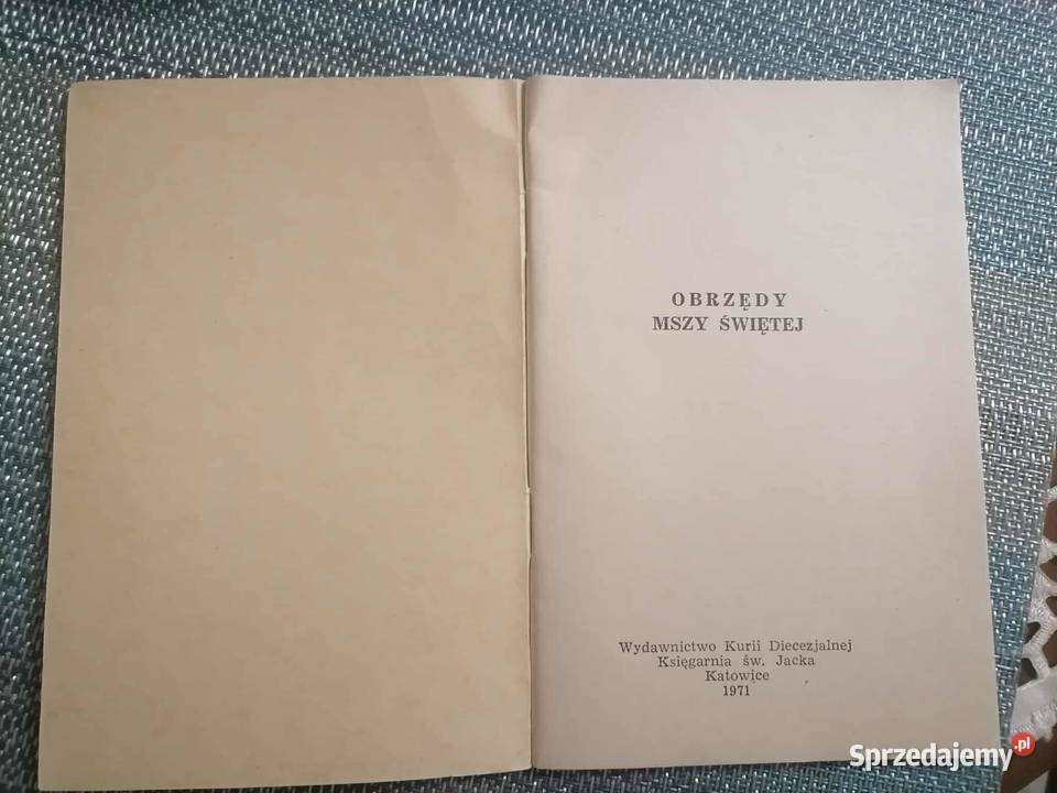 Obrzędy Mszy Świętej 1971 dolnośląskie Wałbrzych