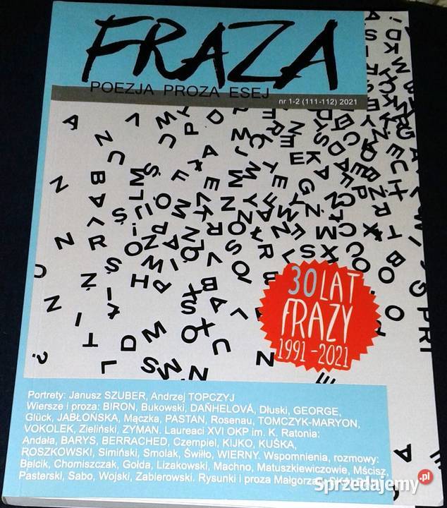Poezja Proza Esej Fraza 12 111112 2021 Chełm