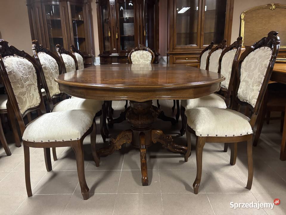 Piękny Stylowy Zestaw Włoski Rozkładany Stół 10 sprzedam