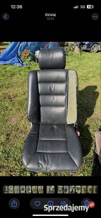 fotele przód mercedes w124 skóra Węsiory
