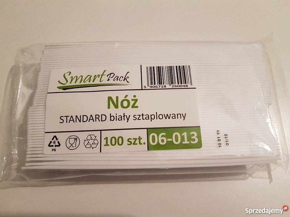 NÓŻ SMART PACK BIAŁY SZTAPLOWANY 100 SZTUK Gastronomia Gastronomia Lublin