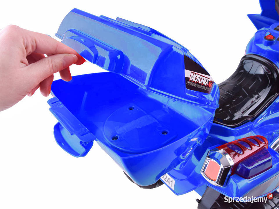Motorek na akumulator kolorowe światła led