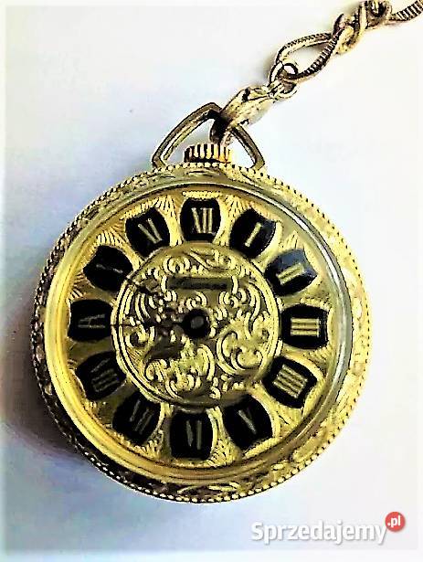 Zegarek kieszonkowy pozłacany 14k Lucerne made Poraj sprzedam
