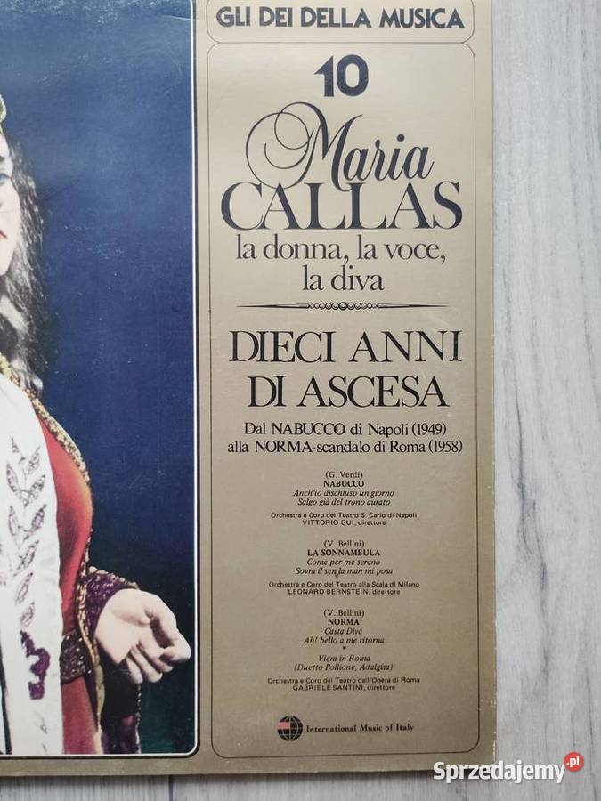 Maria Callas album winylowy live Wronki